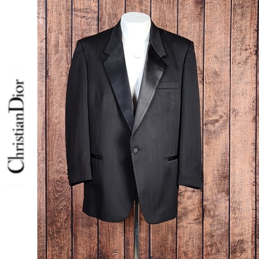 Dior Mens Black Formal Tuxedo Blazer Excellent Condition